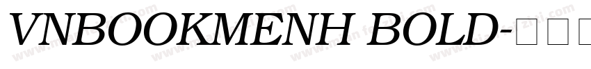 VNBookmenH Bold字体转换